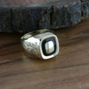 Men's Vintage 14K YG Black Onyx Signet Ring, Size 10, Circa 1950