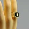 Men's Vintage 14K YG Black Onyx Signet Ring, Size 10, Circa 1950