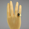 Men's Vintage 14K YG Black Onyx Signet Ring, Size 10, Circa 1950