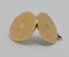 14K Yellow Gold (Tested) Round Double Locket w/ 2 Celluloid Windows, Circa 1925