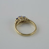 10K Yellow Gold Light Tanzanite and Diamond Ring Size 4.5 Circa 1980