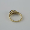 10K Yellow Gold Light Tanzanite and Diamond Ring Size 4.5 Circa 1980