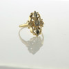 14K Yellow Gold Diamond Ring with White Gold Accents Size 5.75 Circa 1960
