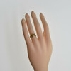 14K Yellow Gold Expandable Dolphin Ring florentine finish Ring Size 6 Circa 1980