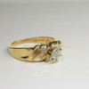 14K Yellow Gold 1/2ct tw Diamond Engagement Ring Size 7.25 Circa 1970