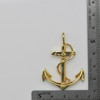 14K Yellow Gold Fouled Anchor Pendant Cast Circa 1970