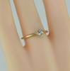 14K Yellow Gold 1/5ct Diamond Solitaire Ring Size 7.5 Circa 1970
