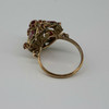 Antique 14K Yellow Gold Ruby Dome Ring Circa 1940 Size 7