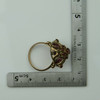 Antique 14K Yellow Gold Ruby Dome Ring Circa 1940 Size 7