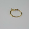 14K Yellow Gold Small Diamond Ring Size 6.75 Circa 1970