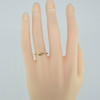 14K Yellow Gold Small Diamond Ring Size 6.75 Circa 1970