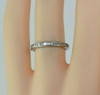 14K White Gold 1 ct Diamond Eternity Band Size 5.5 Circa 1970