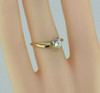 14K Yellow Gold 1/2 ct Diamond Solitaire Ring Size 4.25 Circa 1970