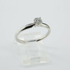 14K White Gold .30ct Diamond Solitaire Ring, H SI Size 8.25 Circa 1970