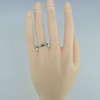 14K White Gold Diamond Ring Size 7.75 Circa 1980