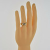 Vintage 14K Yellow Gold Diamond Ring Size 10.75 Circa 1960