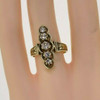 Vintage 14K Yellow Gold Retro-Victorian Diamond Ring Size 7 Circa 1950