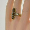 Vintage 14K Yellow Gold Retro-Victorian Diamond Ring Size 7 Circa 1950