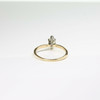 14K Yellow Gold 5/8 ct Marquise Diamond Solitaire Ring Size 7.75 Circa 1960