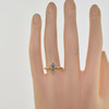 14K Yellow Gold 5/8 ct Marquise Diamond Solitaire Ring Size 7.75 Circa 1960