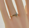 14K Yellow Gold 5/8 ct Marquise Diamond Solitaire Ring Size 7.75 Circa 1960