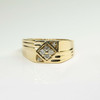 Vintage 14K Yellow Gold 1/3 ct Diamond Ring Size 9.75 Circa 1960