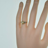 Vintage 14K White Gold Pearl and Diamond Accent Ring Size 6 Circa 1960