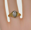 Vintage 14K Yellow Gold Marquise Shaped Diamond Ring Size 7 Circa 1960