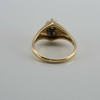 Vintage 14K Yellow Gold Marquise Shaped Diamond Ring Size 7 Circa 1960