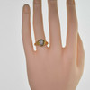 Vintage 14K Yellow Gold Marquise Shaped Diamond Ring Size 7 Circa 1960