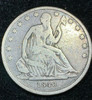 1840-O Seated Liberty Half Dollar Broken Die reverse