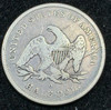 1840-O Seated Liberty Half Dollar Broken Die reverse