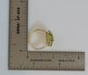 10K Yellow Gold Peridot Cluster Ring Circa 1960, Size 8.25