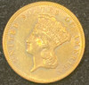 1874 Indian Princess Head $3 Gold