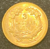 1874 Indian Princess Head $3 Gold