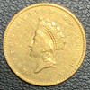 1855 United States Indian Princess, Small Head $1 Gold Coin Type II