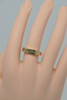 10K Yellow Gold Channel Set Diamond Band with 5 Round Stones, Size 7.75