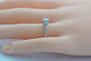 10K White Gold Princess Cut Diamond Engagement Ring, 1/2 ct. tw.