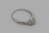 10K White Gold Princess Cut Diamond Engagement Ring, 1/2 ct. tw.