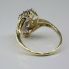 10K Yellow Gold Tanzanite Cocktail Ring Size 8 Circa 1985