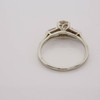 Vintage 18K White Gold .55 ct Diamond Engagement Ring Size 6.25 Circa 1950