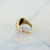 Vintage 14K Yellow Gold Men's Intalio Bloodstone Signet Ring Size 8