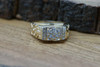 10K YG Tested Diamond Nugget Style Ring 1/2ct tw est Size 12.5 Circa 1970