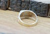 10K YG Tested Diamond Nugget Style Ring 1/2ct tw est Size 12.5 Circa 1970