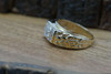 10K YG Tested Diamond Nugget Style Ring 1/2ct tw est Size 12.5 Circa 1970