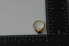 10K Yellow Gold Black Star Sapphire Cabochon Ring Size 9 Circa 1970