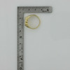 10K Yellow Gold Black Onyx and Diamond Ring Size 9