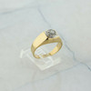 14K Yellow Gold 1/4 ct tw Diamond Cluster Ring Size 8