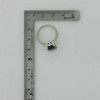 14K White Gold 5 ct tw Sapphire and Diamond Engagement Ring size 6.75