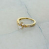 14K Yellow Gold 3/4 ct tw Diamond Engagement Ring Size 5.75